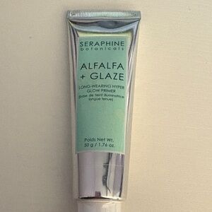 Seraphine Botanicals Alfalfa + Glaze Primer in Silver and Green